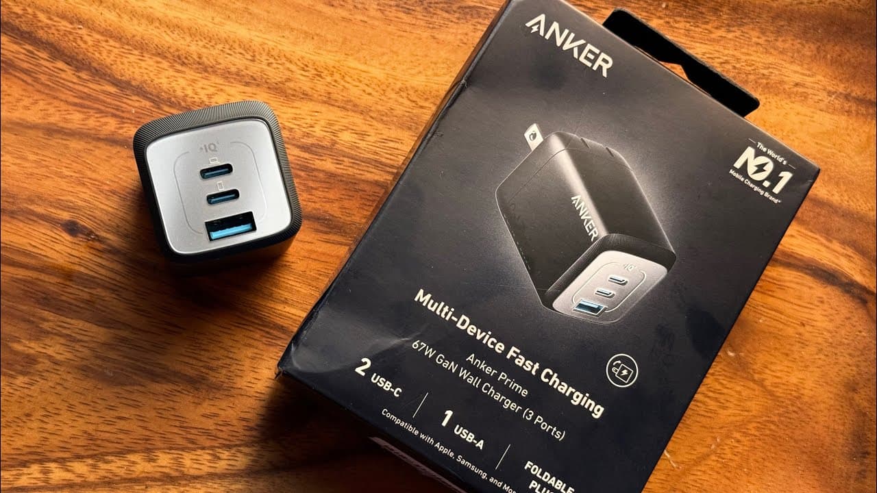 Thumbnail for Supercharger! ANKER Prime 67w GaN upgrade your charging station for multiple devices