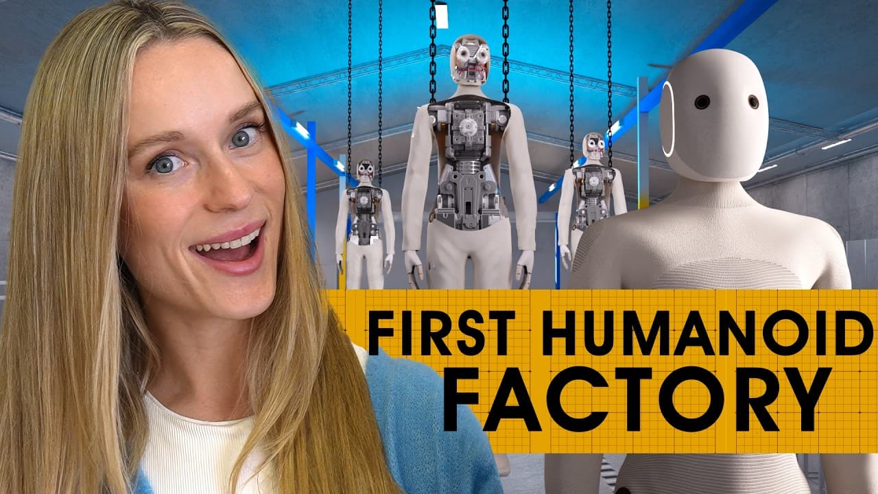 Thumbnail for The Engineering Reason this Robot Feels Human | 1X Neo Factory